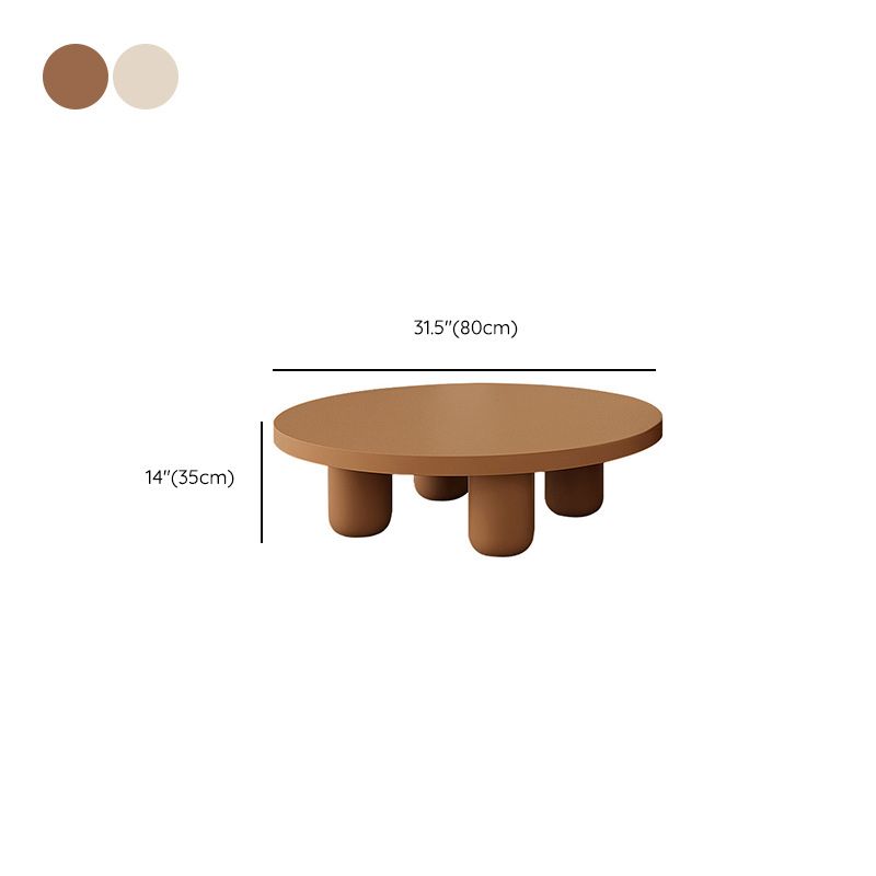 4 Legs Rectangular Coffee Table Contemporary Wood Bunching Tables