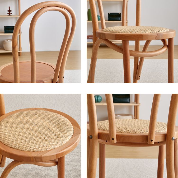 Les chaises contemporaines en hêtre massif ont placé les chaises de salle à manger de cuisine arrière de Windsor
