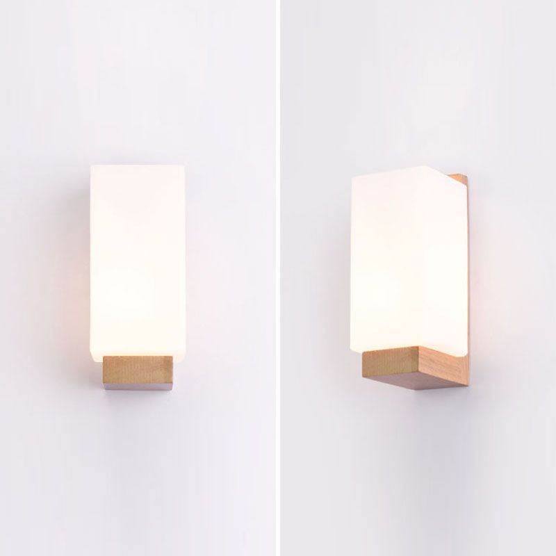 Minimalisme moderne Ménage en bois Gamique avec une teinte en verre pour la chambre de la chambre