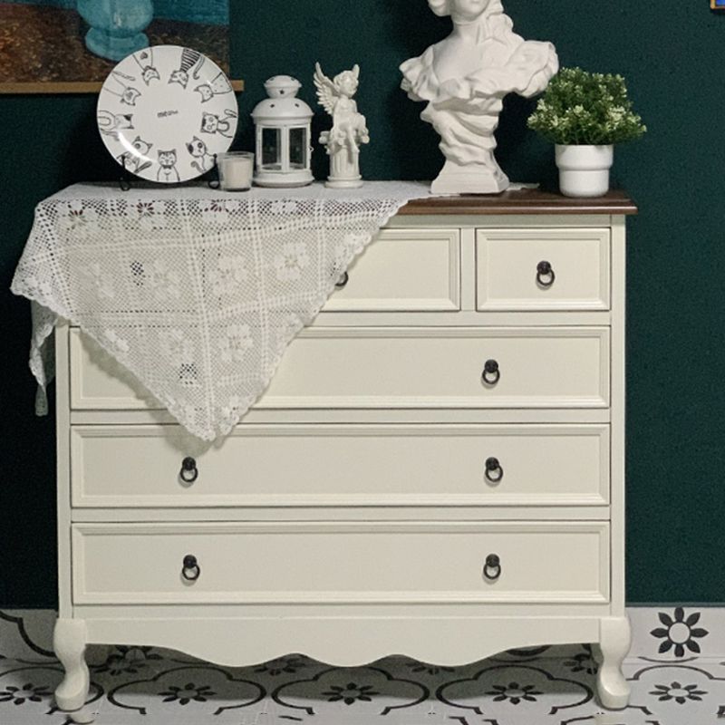 13.65/15.6 Inch W Coastal Dresser Solid Wood Storage Chest Dresser