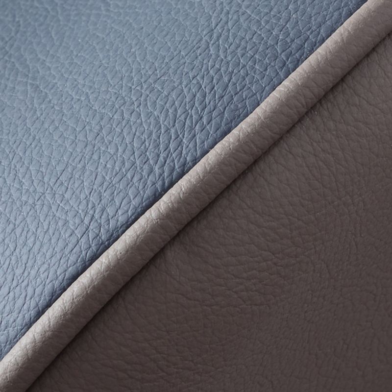 Modern Leather Curved Sloped Arm Chair Parsons Chair for Brasserie