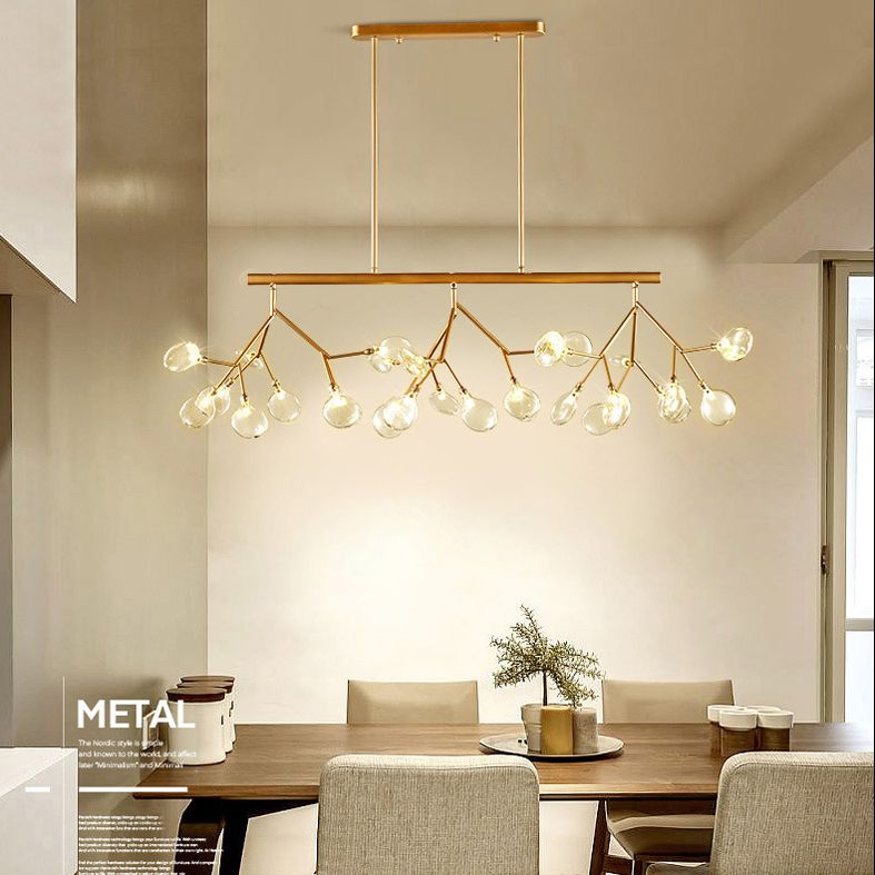 Modern Fireflies Island Lighting Fixture Metal Dinning Room Island Pendant Light