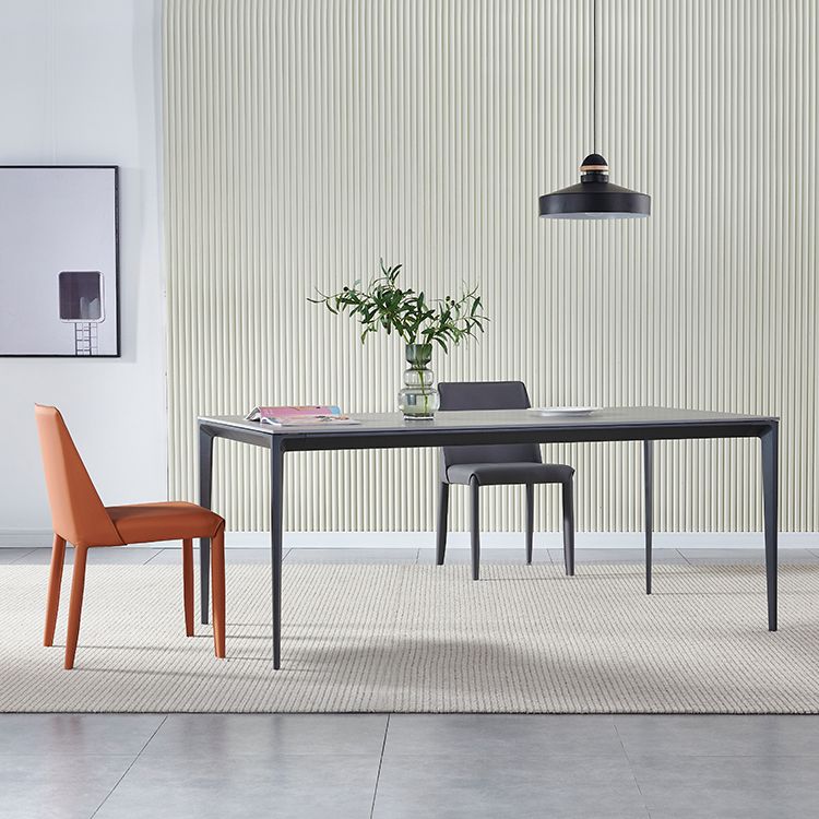 Modern 1/3/4/7 Pieces Dining Set Rectangle Sintered Stone Dining Table Set