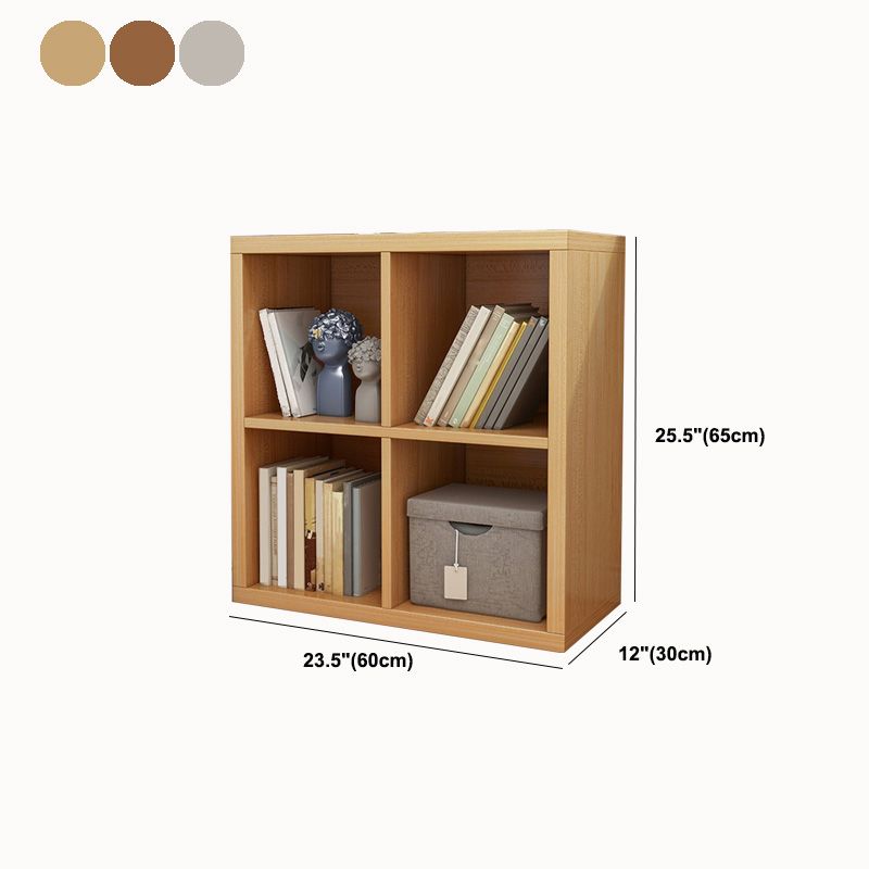 11.8" H Contemporary Style Cube Bookshelf Solid Wood Bookcase for Home