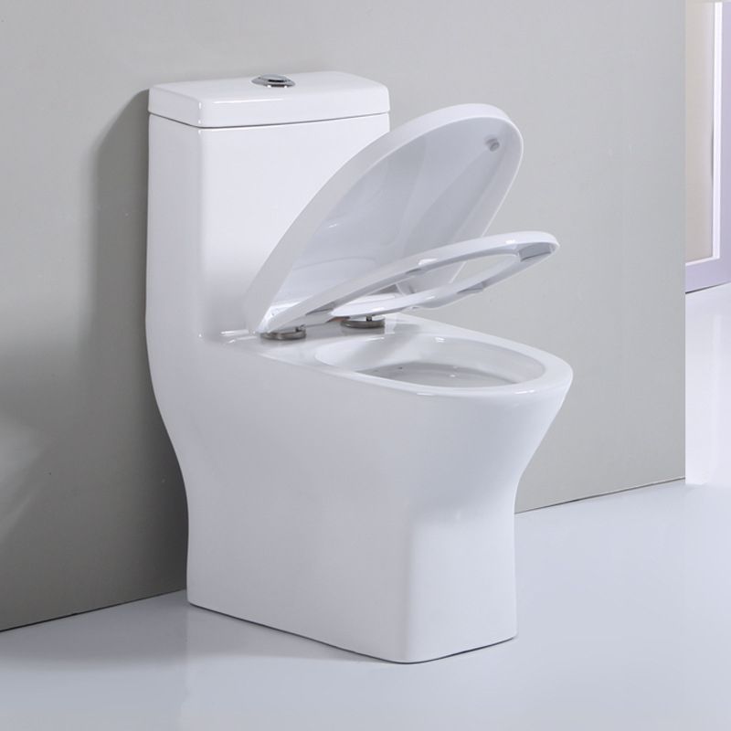 Modern Siphon Jet Toilet Floor Mount Urine Toilet with Toilet Seat