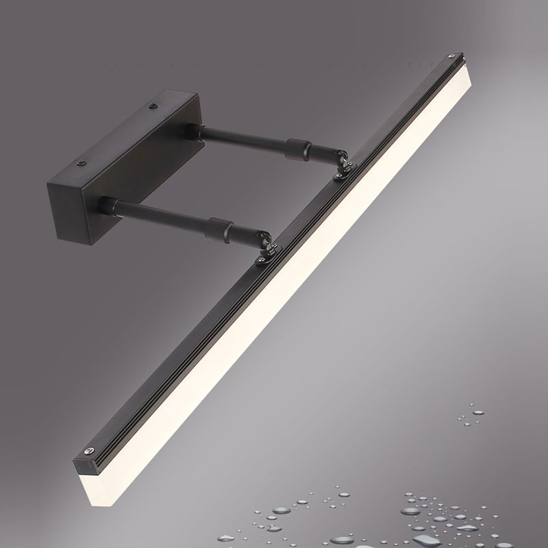 Éclairage mural de forme de style moderne métal 1 appliques murales légères pour salle de bain