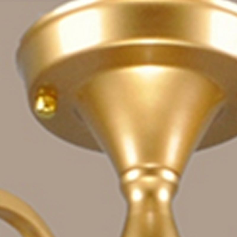 Household Ceiling Lamp Modern Flush Mount Light Fixture with Glass Shade