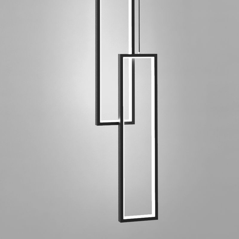 Rechthoek hanglampje acryl schaduw moderne hanglampen voor woonkamer