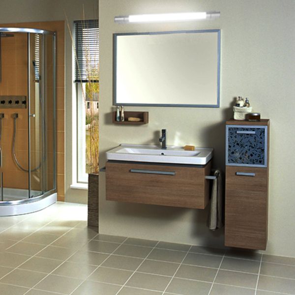 Modern Simple Aluminum Vanity Light Cylinder Shape Vanity Lamp with PC Shade for Bedroom