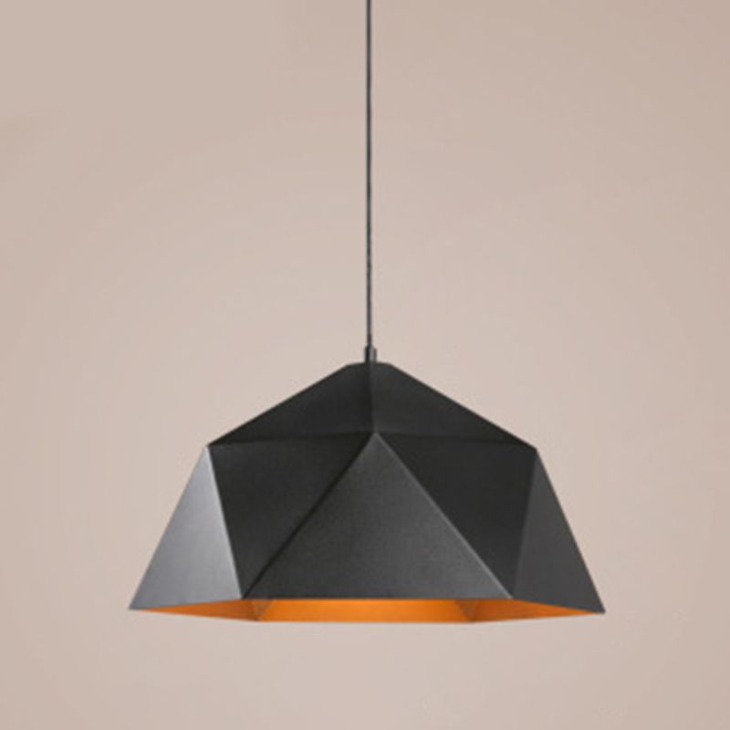 Diamond Dining Room Pendant Ceiling Light Modern Style Metal 1 Light Hanging Ceiling Light