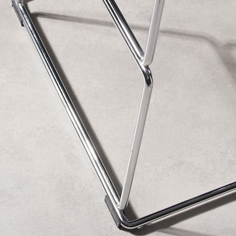Modern Style Plastic Bar-stool Rectangle Seat Counter Bar Stool with Metal Legs