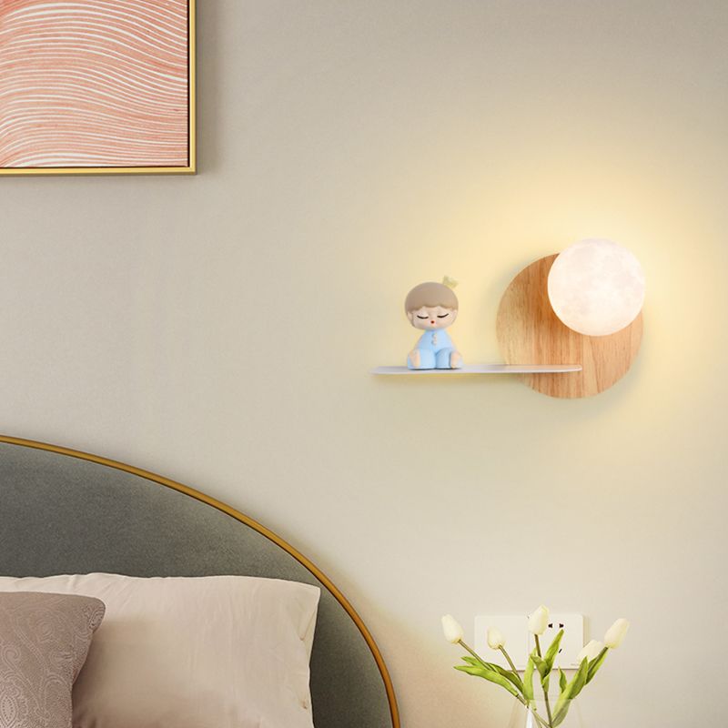 Bedroom Wall Mounted Lamp Metal Kids Style Wall Mounted Lighting