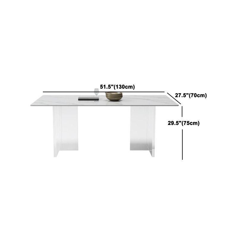 Minimalist Acrylic Dining Table Sets 1/4/5 Pieces Home Table and Chairs