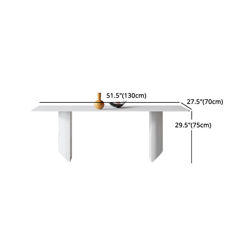 Modern Sintered Stone Top Dining Set 1/4/5/7 Rectangle Pieces Dining Table with Chairs