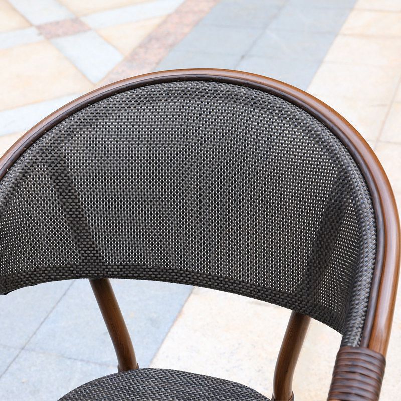 Tropical Patio Dining Side Chair Set of 2/4/6/8 Faux Rattan Dining Side Chair