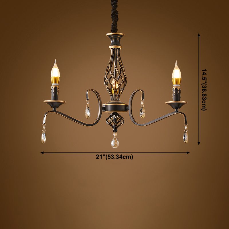 Metaalhangende hanglampen Traditionele hangende lampen voor woonkamer
