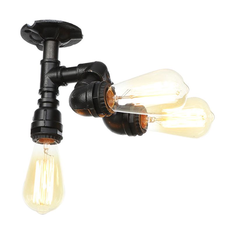 Techo Industrial Colgante Tubo Retro Tubo Ligero De Cristal Luz Hotel Ligero