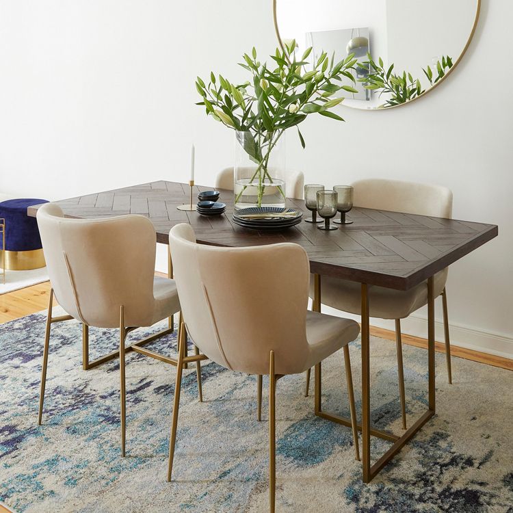 Traditional Luxury Table Rectangle Dining Site Table with Double Pedestal