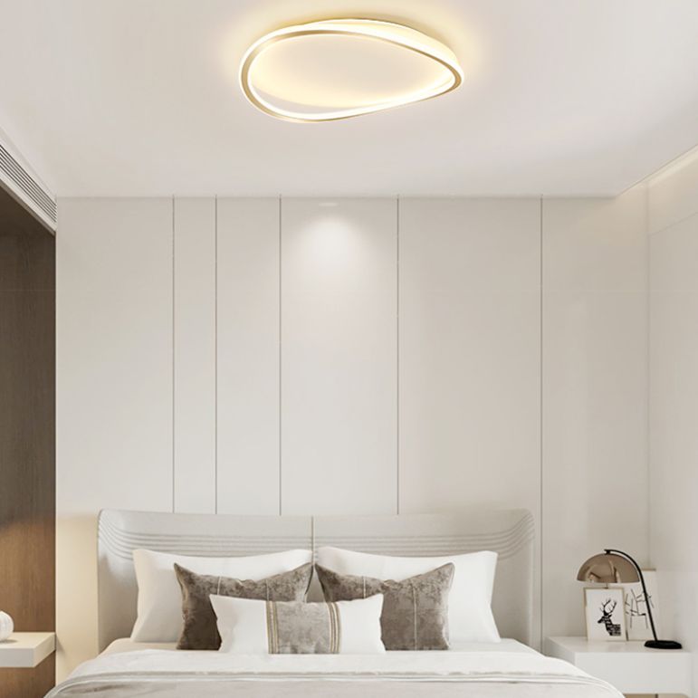 Nouveau Plafonnier LED moderne en métal à 1 lumière, luminaire décoratif de plafond, idéal pour une chambre à coucher ou une chambre à coucher