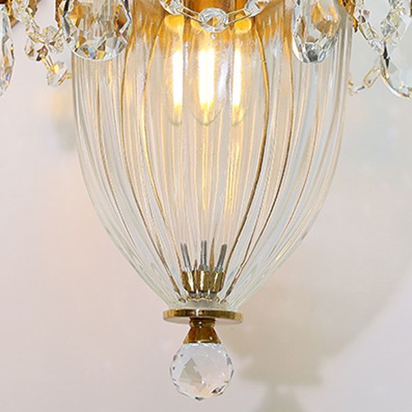 Nordic Style Copper Vanity Light Cone Shape Vanity Lamp for Shower Room