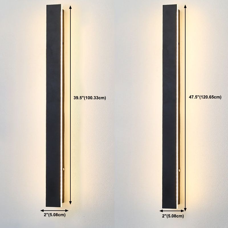 Streifenformwand montieren leichte moderne LED -Wandleuchten mit Acrylschatten für Schlafzimmer