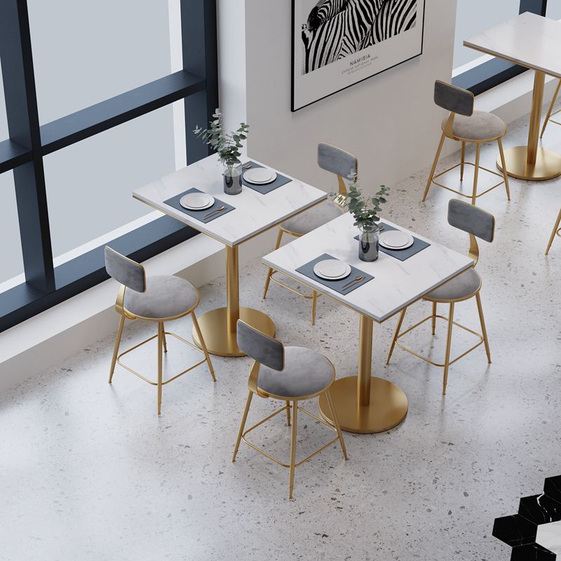 Marmeren meubelen Traditionele luxe eettafel voor eetkamer thuis