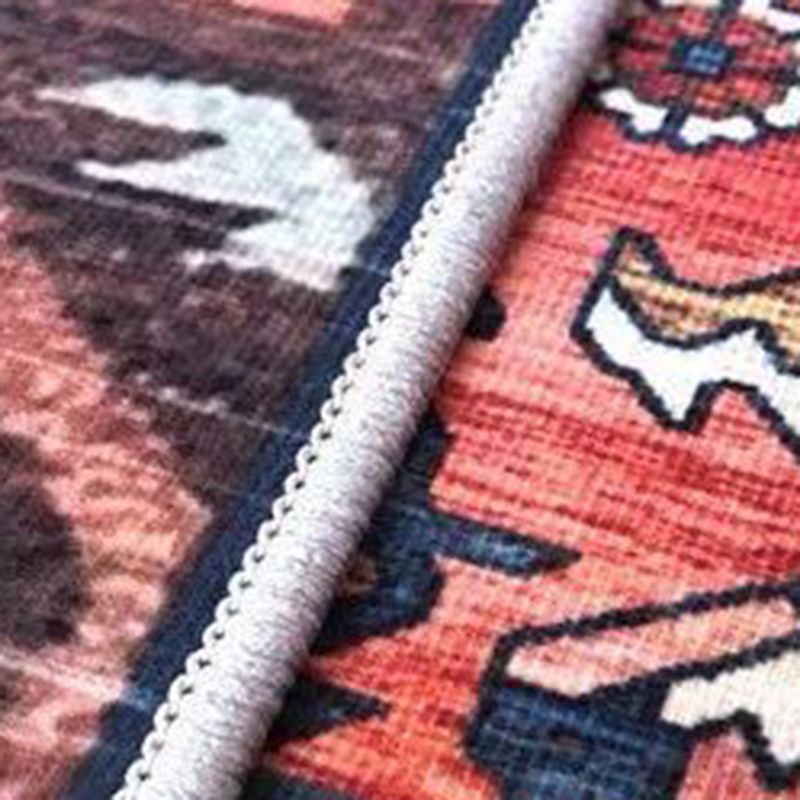 Colorido área de patrón tribal alfombra azul alfombra tradicional poliéster alfombra anti-slip para sala de estar