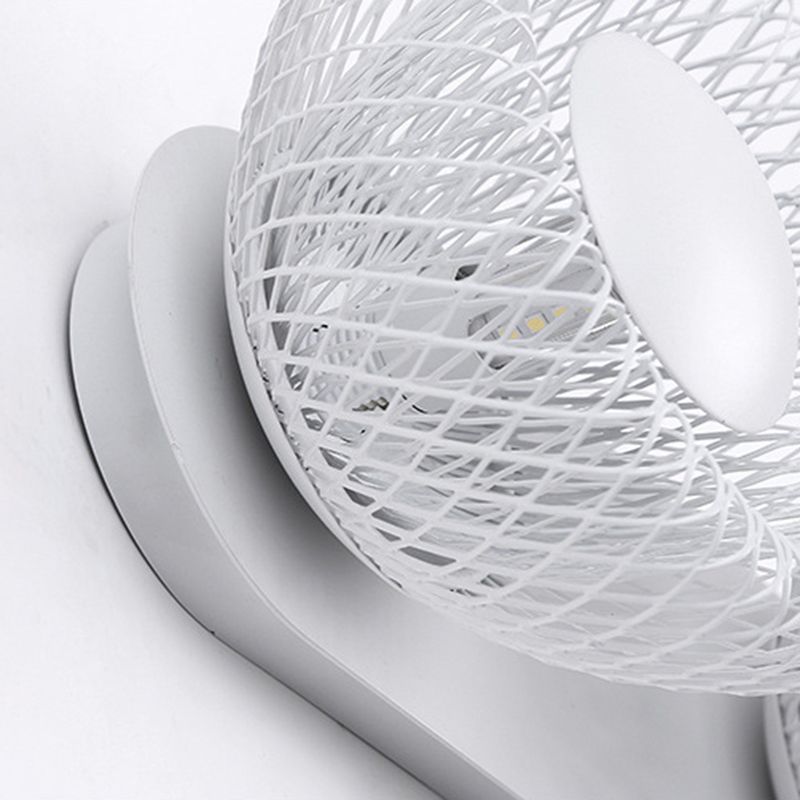 Contemporary Wall Sconce Circular Metal Wall Light for Bedroom