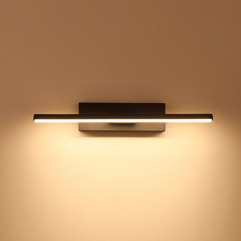 Lámpara de pared de minimalismo contemporáneo 330 ° Luz de línea LED de aluminio rotativo para dormitorio
