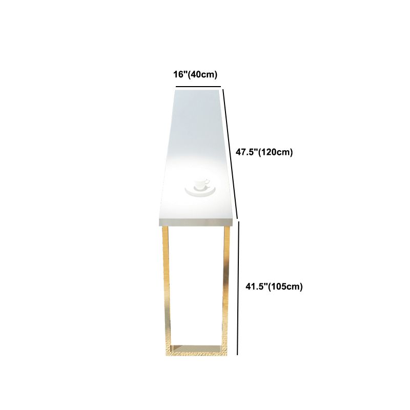 Glam Rectangle Bar Table Set 1/7 Pieces Solid Wood Counter Table for Indoor