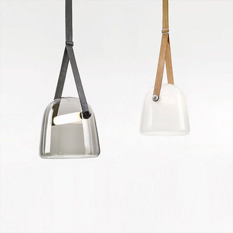 Grande cupola in vetro a ciondolo lampada a ciondolo a ciondolo LED per l'isola della cucina