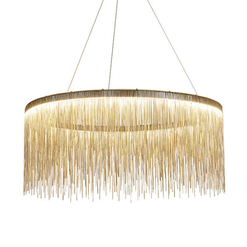 Postmoderne stijl Tassel kroonluchter licht Noordse minimalistische stijl hanglamp voor slaapkamer