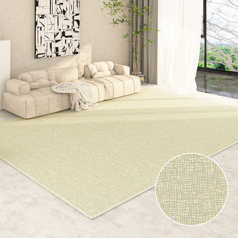 Tapis Simple abricot clair en Polyester, couleur unie, avec envers antidérapant, pour la décoration de la maison