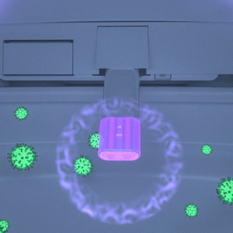 Toilet with Wireless Remote Control and Unlimited Warm Water