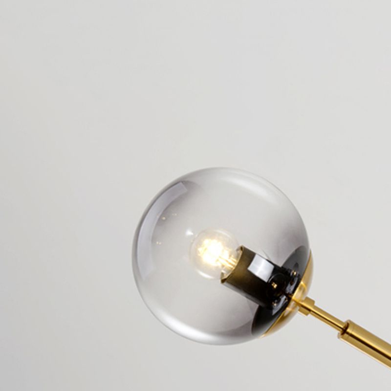 Nordic Style Hanging Lamp Ball Shape Shade Island Light Fixture for Bedroom