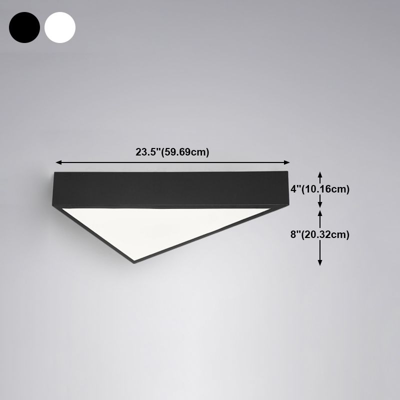 Triangle Chambre Plafonnier Encastré En Métal LED Simple Plafonnier Luminaire