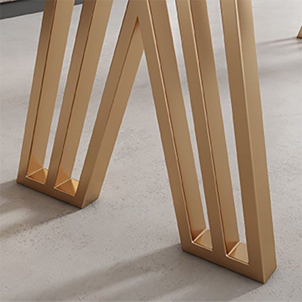 Luxurious Rectangular Pub Table Set 1/2/5 Pieces Artificial Marble Counter Table Set