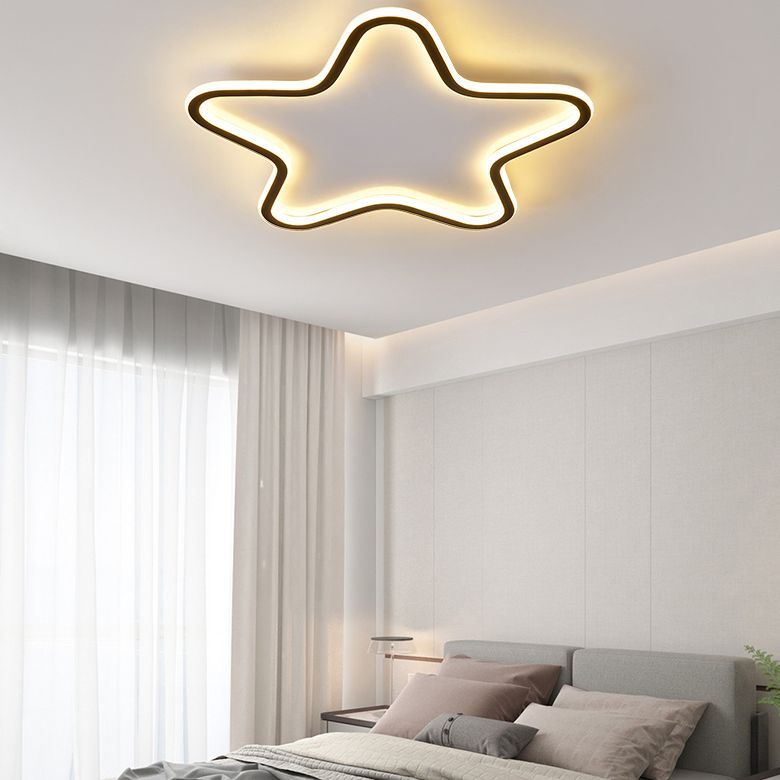 Moderne Flush Mount Light Armaturen Acryl 1 Licht Flush Light Fixtures