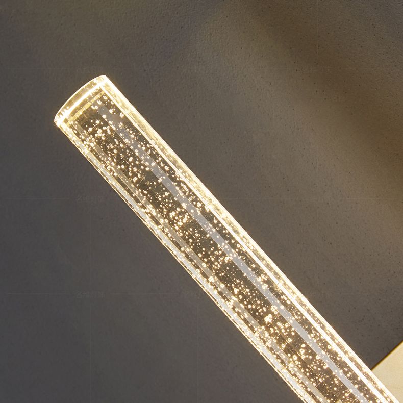 Leichter extravaganter Stil linearer Wandleuchten Kristall 1 Leichte Leuchten