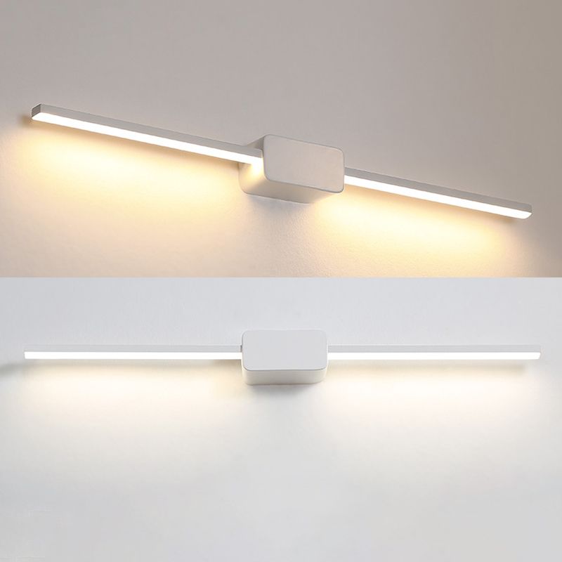 Luce di vanità in metallo postmoderno dritta 1 mirror leggero per il bagno