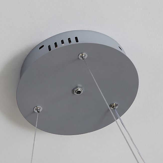 Waving Hanging Light Kit Modern Style Metal 1 Light Hanging Ceiling Lights