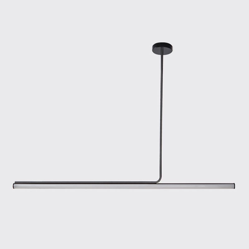 Modern Strip Chandelier Lighting Metal LED Dining Room Island Chandelier