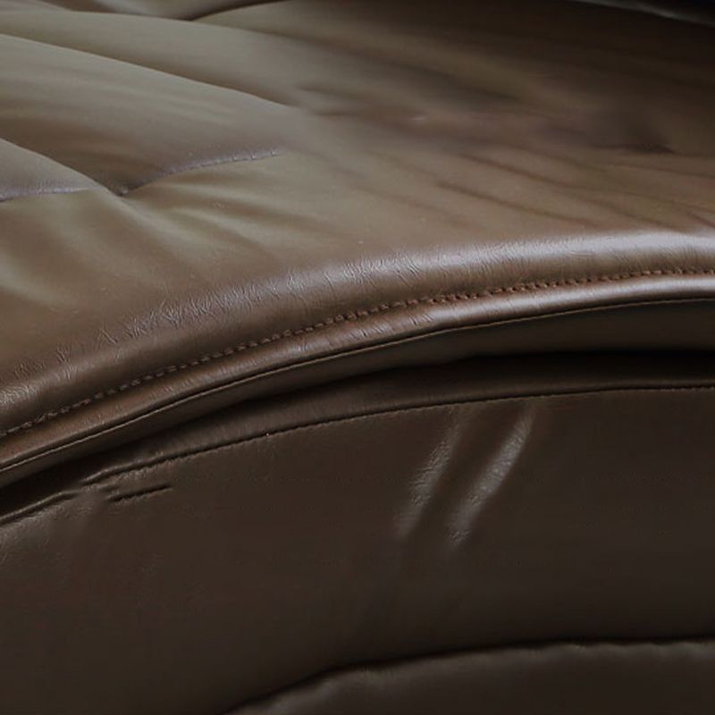 Contemporary Solid Color Upholstered Armless Chaise Lounge Couch with Storage