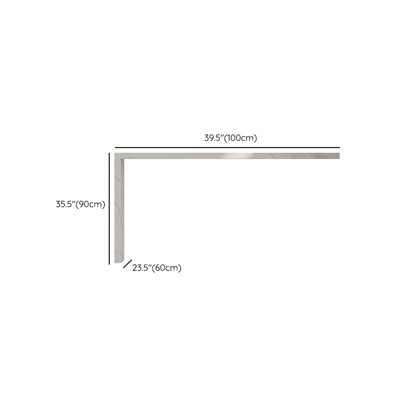 Modern White Sintered Stone Dining Bar Table for Kitchen Dining Room