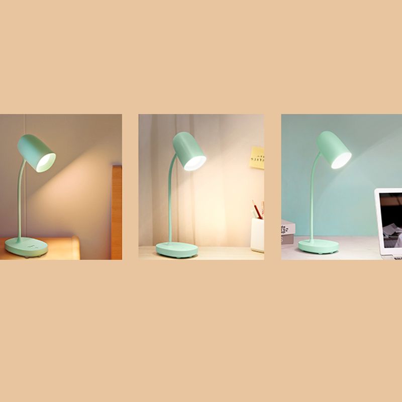 Lampada da tavolo in stile minimalista moderno con porta di plastica USB 1 luce da tavolo per la scrivania
