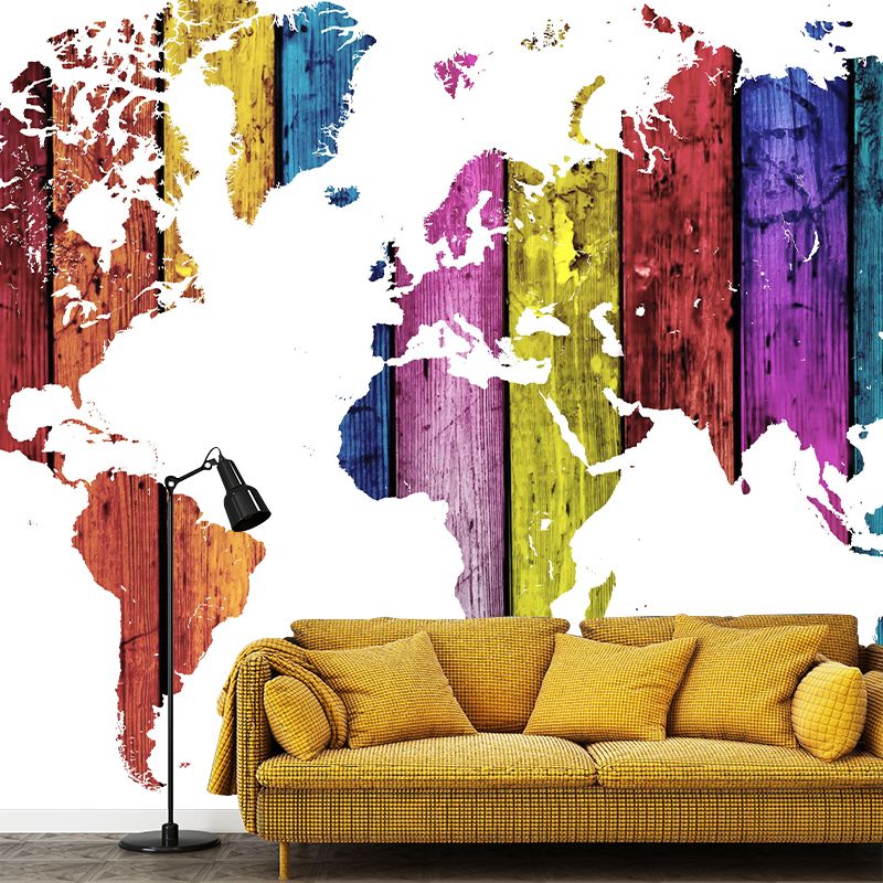 Continental Map Wall Murals Multiple Sizes Available Wall Covering for Bedroom
