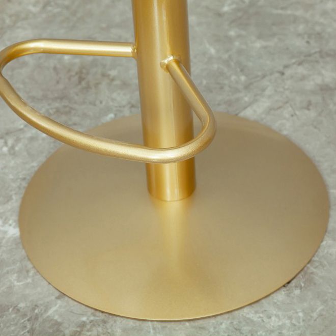 Glam Oval Bar Pub Table Set 1/3 Pieces Stone Top Bar Stool and Table Set