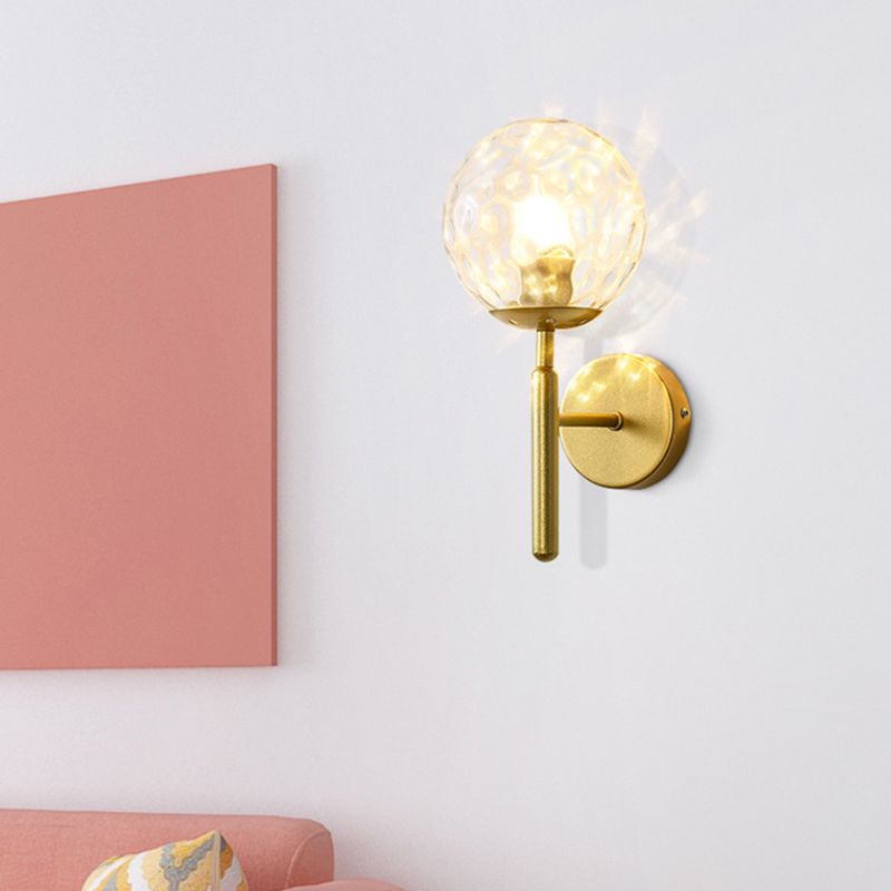 1 luminaire luminaire mural en verre clair