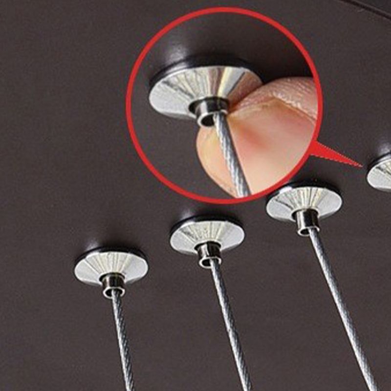 Fissature del lampadario multi-testa anello moderno lampadario appeso con ombra acrilica bianca