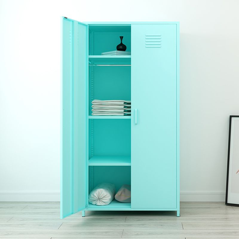 66.5"H Contemporary Wardrobe Armoire with Adjustable Shelves Hinged Wardrobe Closet